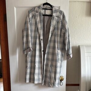 Plaid women’s coat